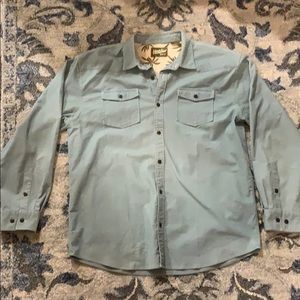 Howler Brothers light blue flannel